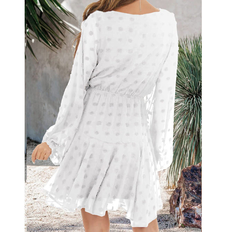 European And American Women's New V-neck Rope